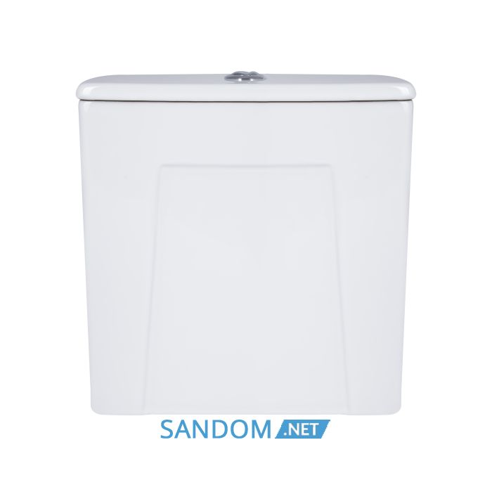 Унитаз компакт Qtap Presto Quadro безободковый с сиденьем Soft-close QT24221215AW