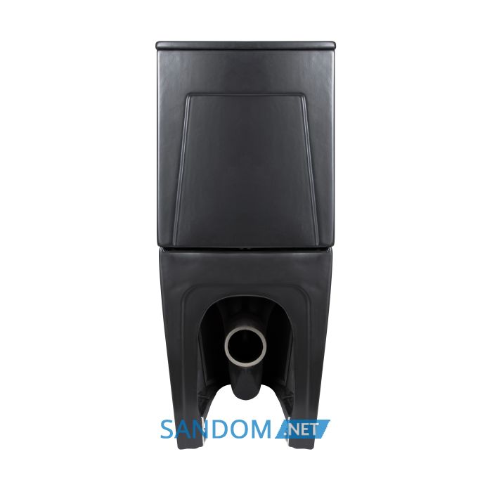 Унитаз-компакт Qtap Scorpio Ultra Quiet безободковый с сиденьем Soft-Close MATT BLACK
