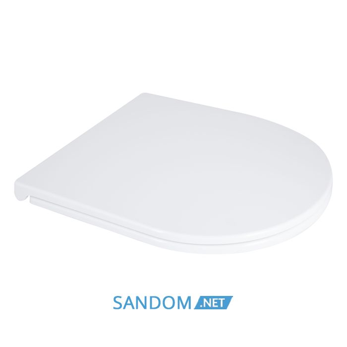 Унитаз компакт Qtap Dove Rimless безободковый с сиденьем Soft-close WHITE QT06228380BW