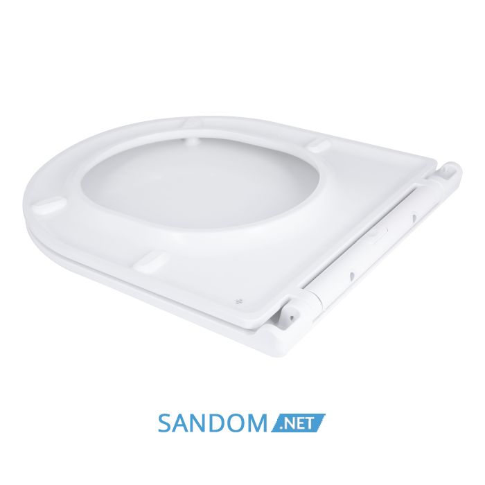 Унитаз компакт Qtap Dove Rimless безободковый с сиденьем Soft-close WHITE QT06228380BW