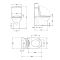 Унитаз моноблок напольный Qtap Kolibri Ultra Quiet безободковый с сиденьем Soft-close WHITE QT10226380W