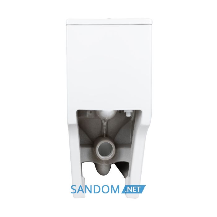 Унитаз моноблок напольный Qtap Kolibri Ultra Quiet безободковый с сиденьем Soft-close WHITE QT10226380W