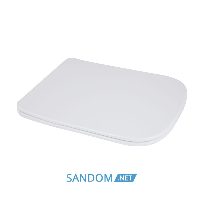 Унитаз моноблок напольный Qtap Kolibri Ultra Quiet безободковый с сиденьем Soft-close WHITE QT10226380W