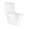Унитаз компакт Qtap Aries Rimless безободковый с сиденьем Soft-close WHITE QT03228302W