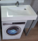 Умывальник над стиральной машиной Fancy Marble Shelly 80х50