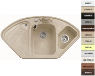 Гранитная мойка Argo Trapezio 1060х575х190