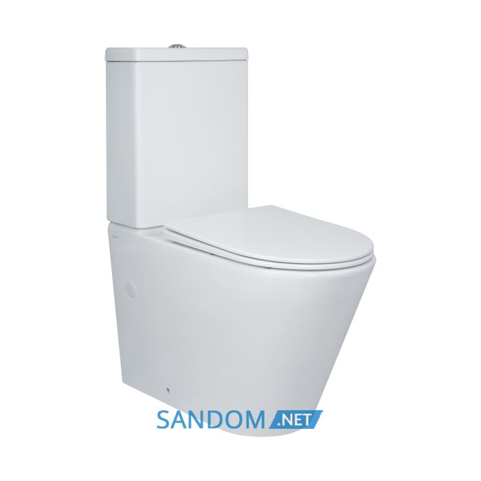 Унитаз компакт Qtap Swan Ultra Quiet с сидением Soft-close QT16222182TW White