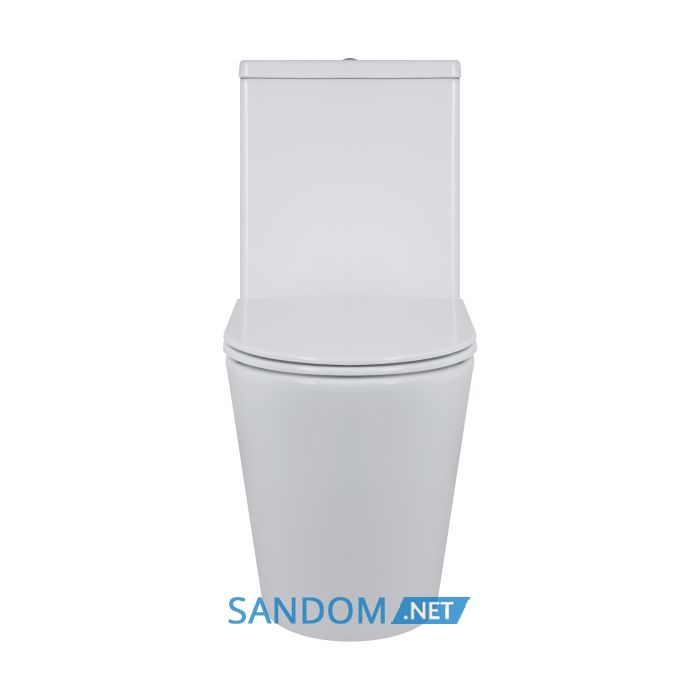 Унитаз компакт Qtap Swan Ultra Quiet с сидением Soft-close QT16222182TW White