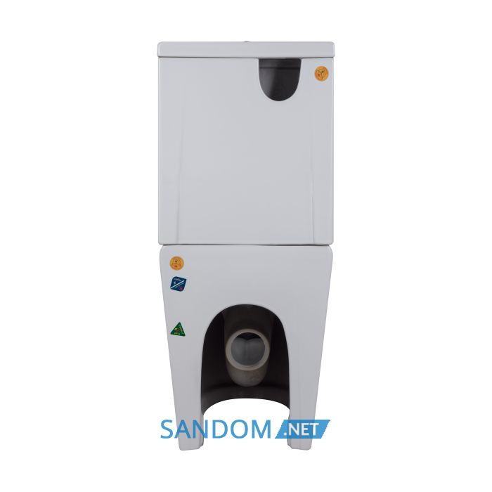Унитаз компакт Qtap Swan Ultra Quiet с сидением Soft-close QT16222182TW White