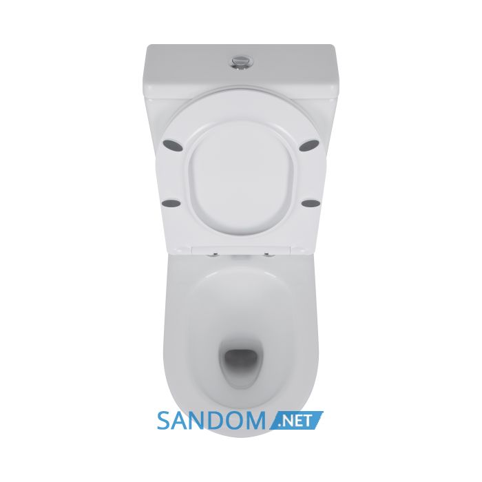 Унитаз компакт Qtap Swan Ultra Quiet с сидением Soft-close QT16222182TW White