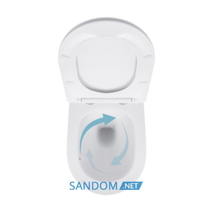 Унитаз подвесной Qtap Jay Ultra Quiet безободковый с сиденьем Soft-close QT07335175W