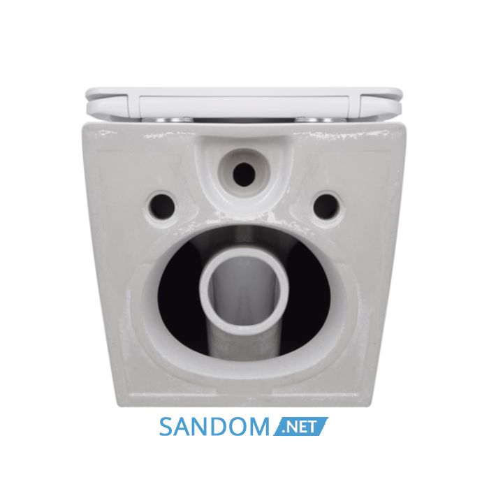 Унитаз подвесной Qtap Jay Ultra Quiet безободковый с сиденьем Soft-close QT07335175W