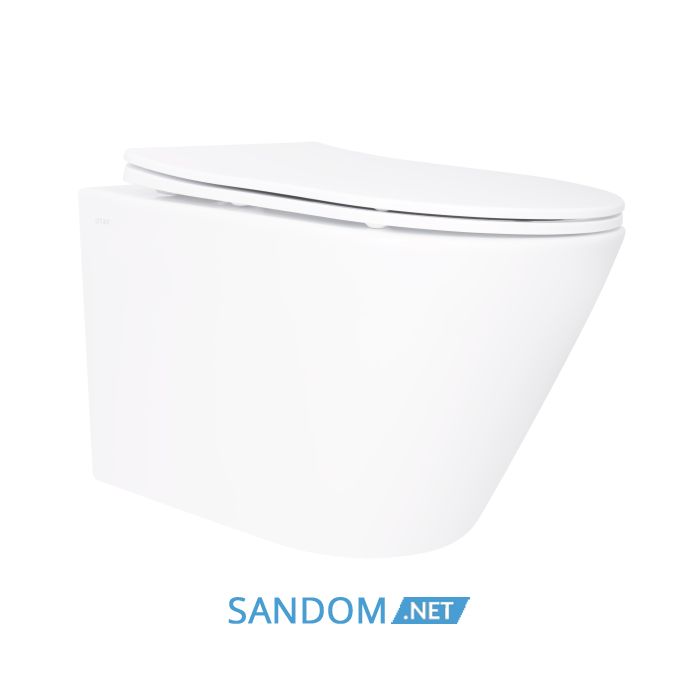Унитаз подвесной Qtap Swan Ultra Quiet безободковый с сиденьем Soft-close QT16335180W