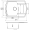 Гранитная мойка Vankor Norton NMP 02.67 670х500х200