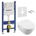 Инсталляция Geberit Duofix с унитазом Villeroy Boch Architectura и сидением