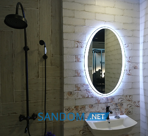 Зеркало Liberta Luxor с LED подсветкой овальное