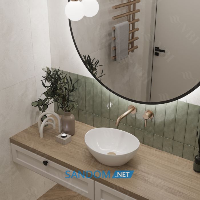 Умывальник накладной VBI PARMA WHITE 41,5x33,5