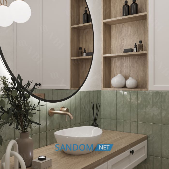 Умывальник накладной VBI PARMA WHITE 41,5x33,5
