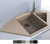 Гранитная мойка Miraggio Europe 1092х500х180