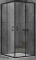 Душевая кабина Dusel 100х100х190 EF-184B Black Matt без поддона