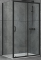 Душевая кабина Dusel 120x90x190 EF-185B+EF181B Black Matt без поддона