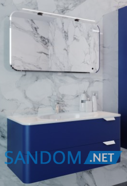 Дзеркальна шафа у ванну кімнату Botticelli Velluto VltMC-100