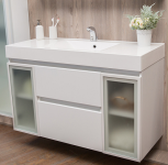 Тумба Fancy Marble Barbados 3 с умывальником Nadja 120