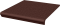 Плитка для ступени с капиносом прямая Paradyz Natural Brown Kapinos Stopnica Prosta Duro 30х33