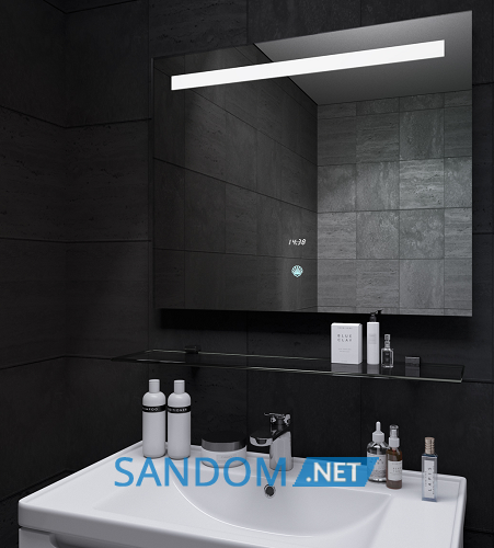 Зеркало в ванную Sanwerk Lava Deluxe 70х65 с LED подсветкой
