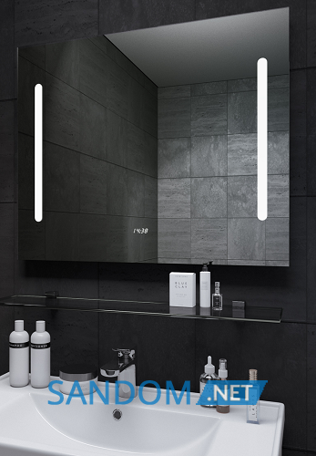Зеркало в ванную Sanwerk Lava Stella 70х65 с LED подсветкой