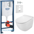 Инсталляция Grohe Rapid SL с унитазом Jaquar Solo Rimless и сиденьем
