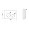 Панель смыва для унитаза Qtap Nest QT0111M11110W