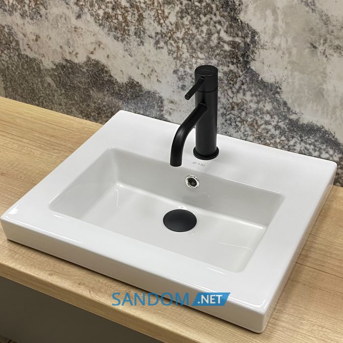 Умивальник врізний VBI ACQUARO WHITE 57x39