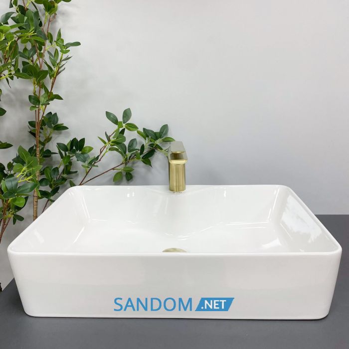 Умивальник накладний VBI FORLI XL WHITE 60x39,5