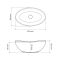 Умывальник накладной VBI PARMA S MARBLE NATURE GLOSSY 35x26
