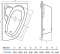 Ванна акриловая Koller Pool Nadine 170x100