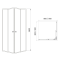 Душевая кабина RJ Velum 80х80х180 80RZ082Linia без поддона