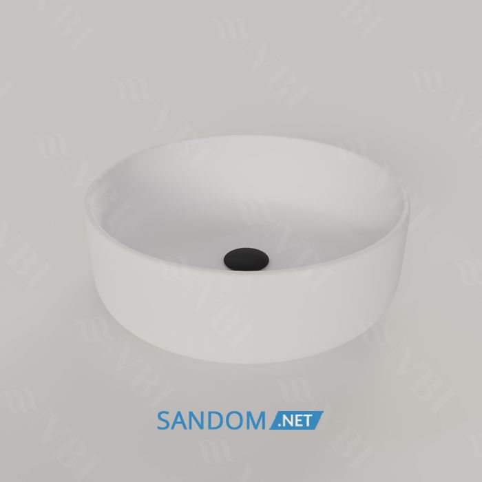 Умывальник накладной VBI PRATO WHITE 36x36