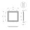 Зеркало в ванную Sanwerk Ultra Cosmo White 88х83 с LED подсветкой