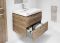 Тумба Cersanit Lara c умывальником Mille 100 орех