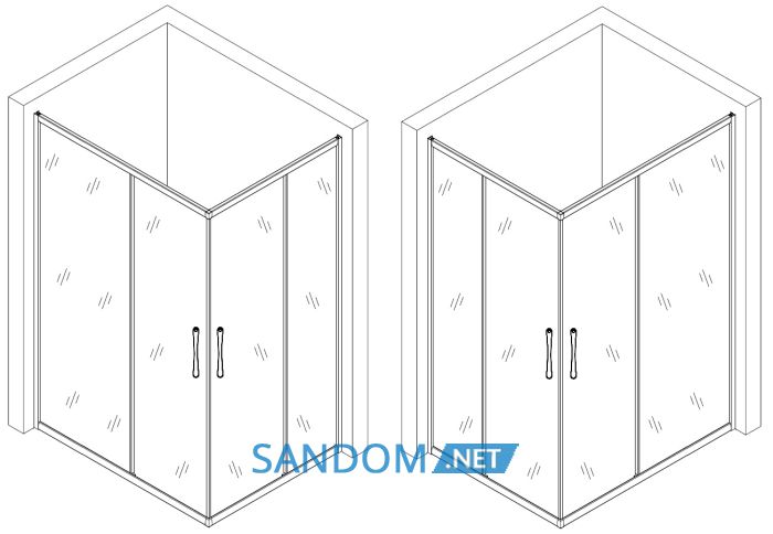 Душевая кабина Bravo Notec N120FS 120x80x185 без поддона