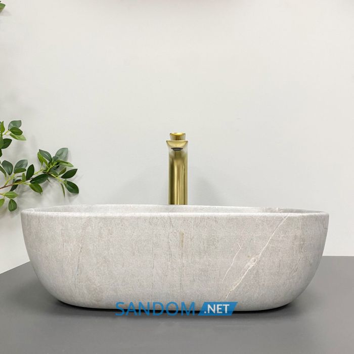Умывальник накладной VBI RAVENNA GREY STONE MATT 46x32,5