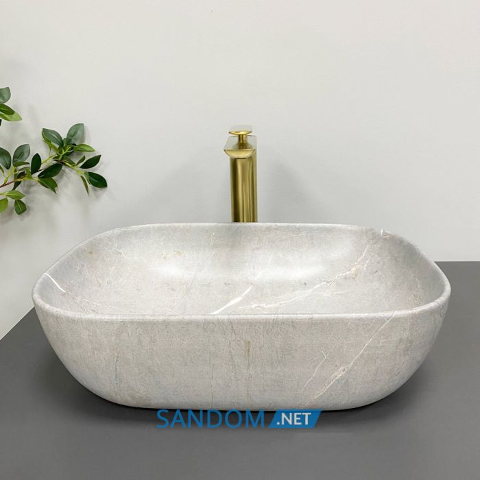 Умывальник накладной VBI RAVENNA GREY STONE MATT 46x32,5