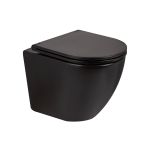 Унітаз підвісний Qtap Robin QT13332141ERMB безободковий з сидінням Soft-close