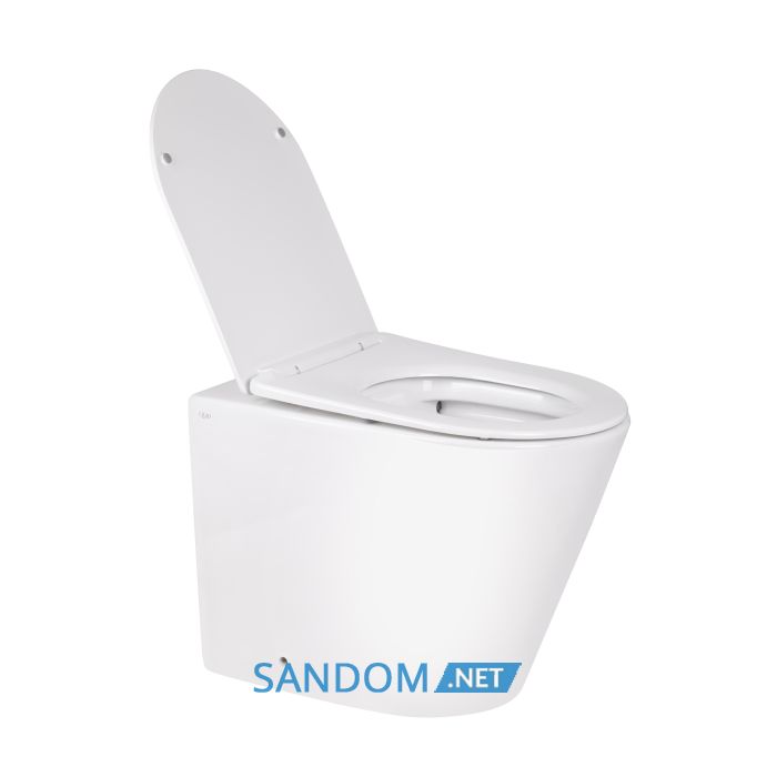Унітаз підлоговий Qtap Swan безободковий з сидінням Soft-close QT16223178W
