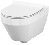 Унитаз подвесной Cersanit Crea Clean On S701-403 с сидением Slim slow-closing