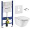 Инсталляция Geberit Duofix с унитазом Roca Gap Clean Rim и крышкой slow-closing  