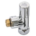 Кран угловой Laris 1/2" - 3/4" Обычный + эксцентрики 2шт. (LX-8202)