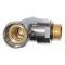 Кран угловой Laris 1/2" - 3/4" Обычный + эксцентрики 2шт. (LX-8202)