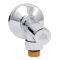 Кран угловой Laris 1/2" - 3/4" Обычный + эксцентрики 2шт. (LX-8202)